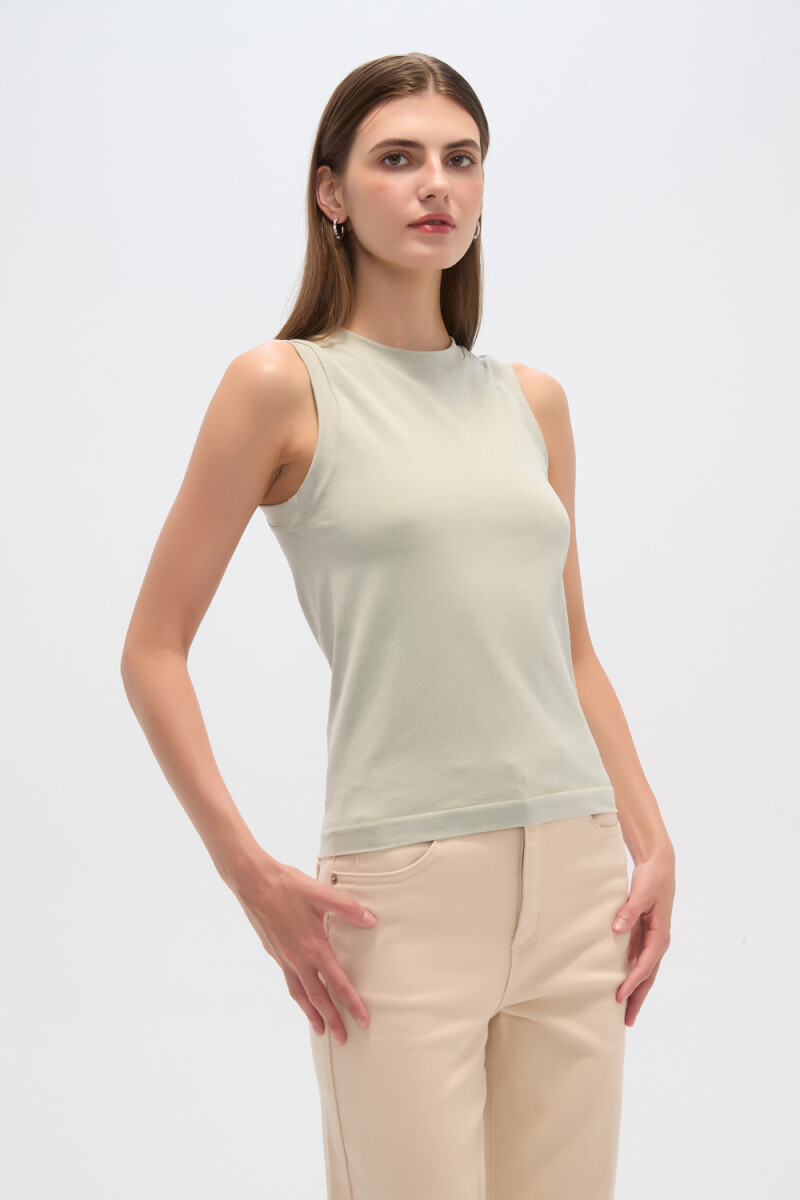 Musculosa Rerti - Verde Palido 