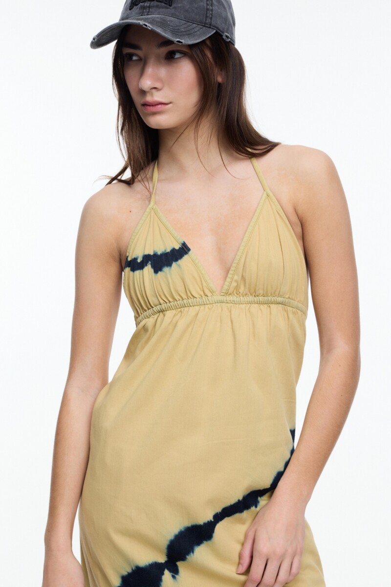 VESTIDO MAXI Beige