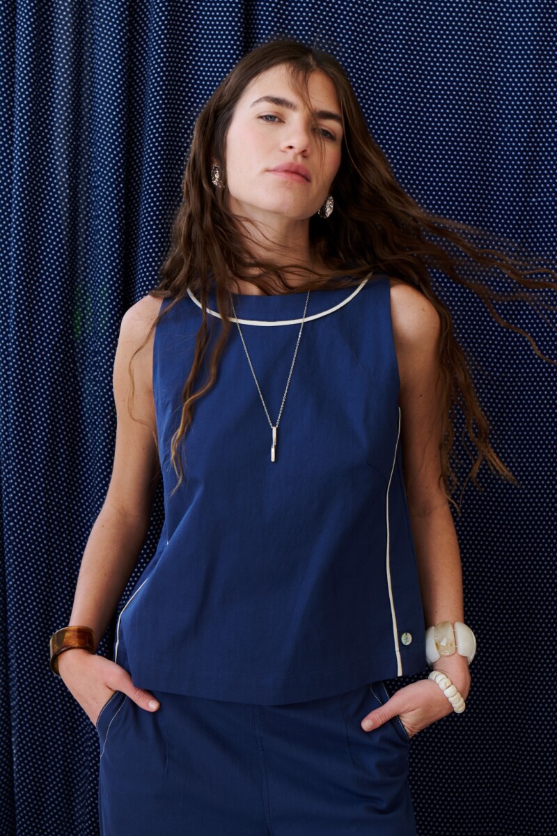 TOP LINO STRECH VIVI AZUL