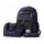Set Mochila Lonchera Cartuchera Unisex Resistente 3 Piezas Negro