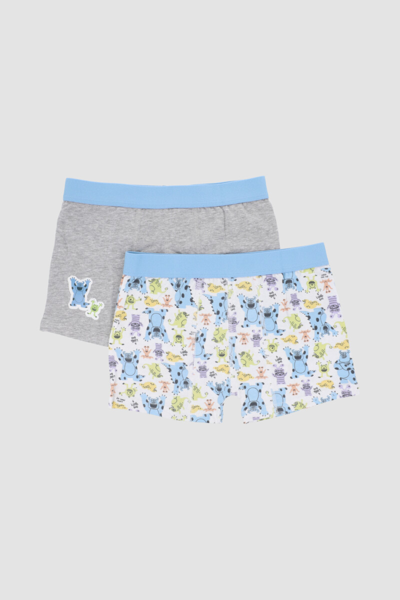 Pack x2 boxer marvel/disney Monstruos