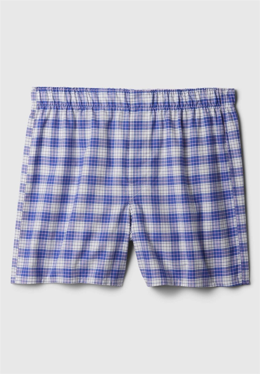 Calzoncillo De Tela Hombre - Blue Pink Plaid 