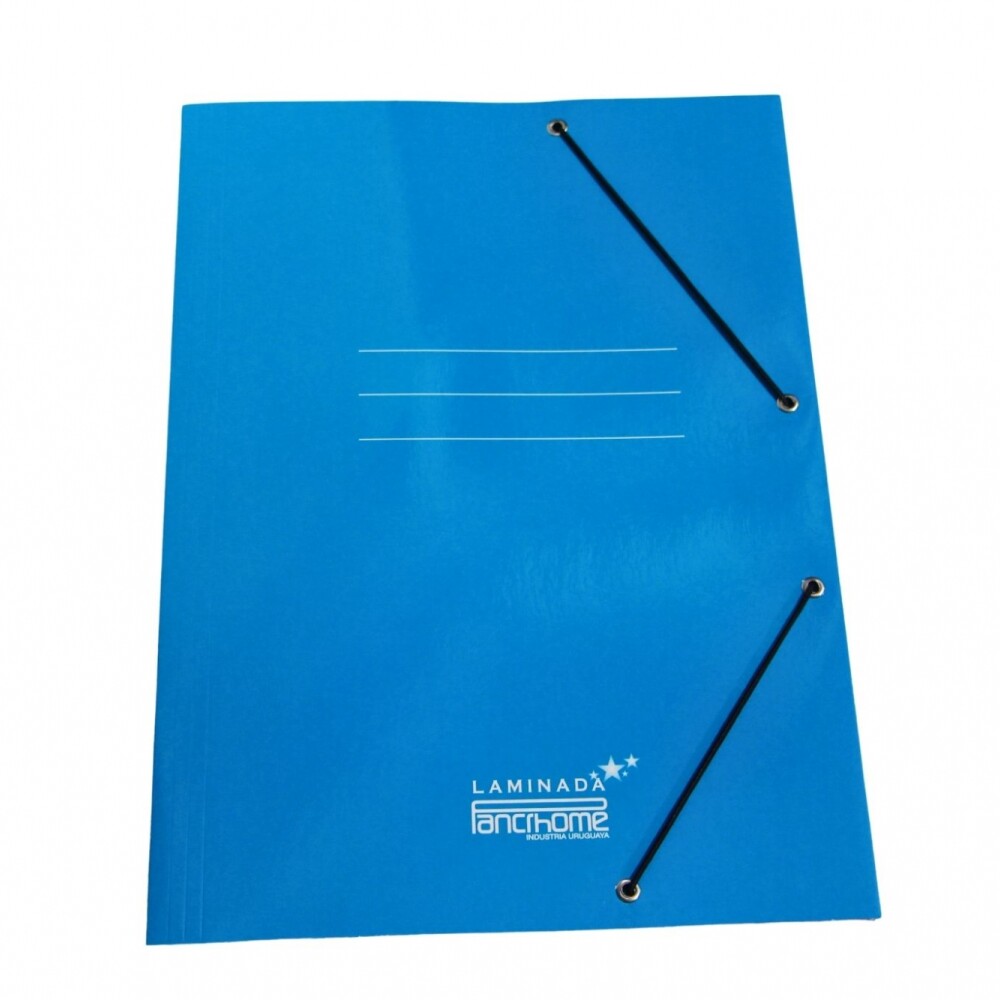 CARPETA PANCHROME CON ELASTICO 320 COLOR AZUL CARPETA PANCHROME CON ELASTICO 320 COLOR AZUL