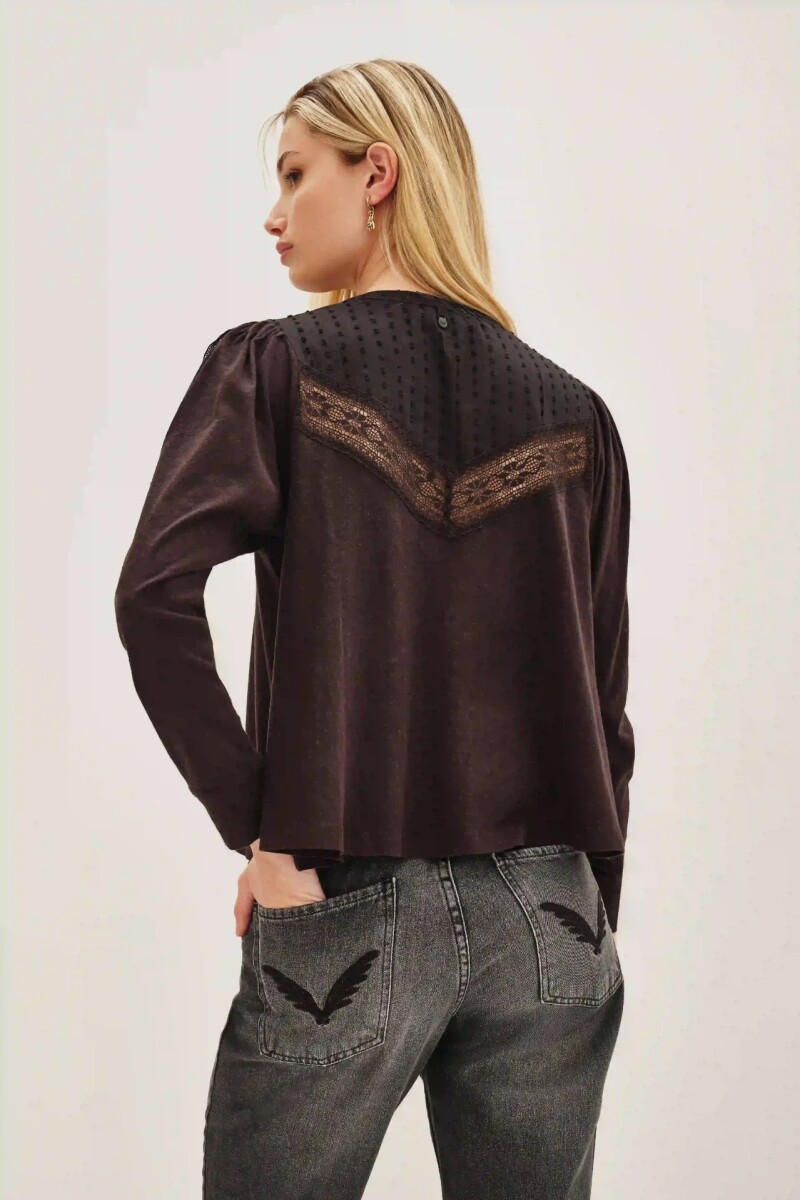Camisa Bassa Long Negro