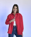 Camisa gabardina roja