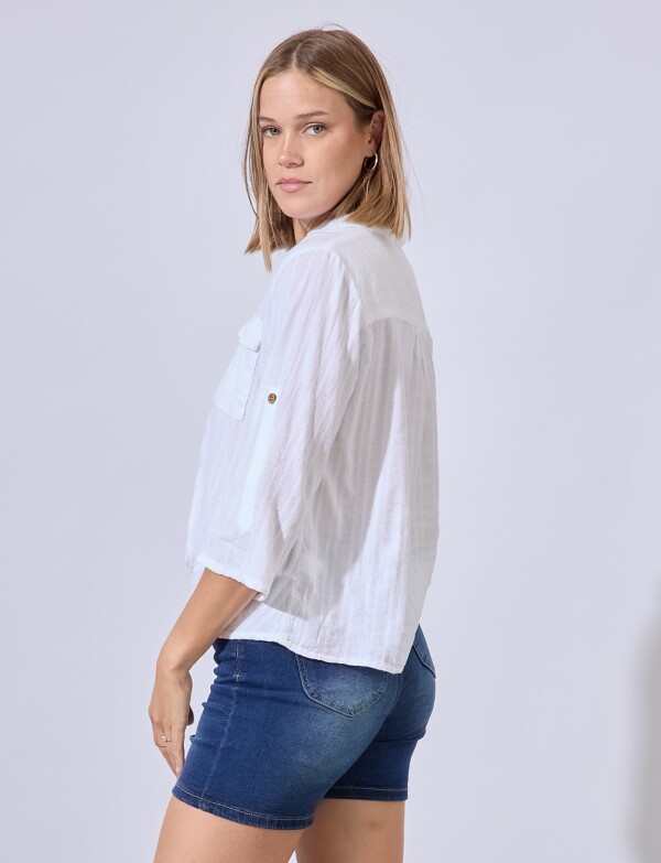 Blusa Algodon BLANCO