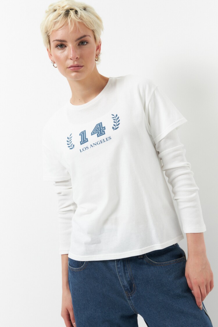 REMERA FOURTEEN Blanco