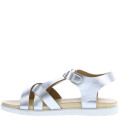 Sandalias de Niña MINI Miss Carol MARY cruzada Plateado