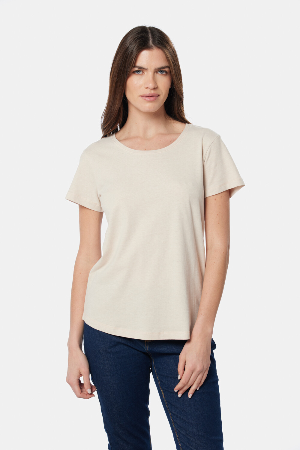 REMERA LISA Beige