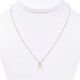 Cadena con dije en oro 18K blanco Y brillante Cadena con dije en oro 18K blanco Y brillante
