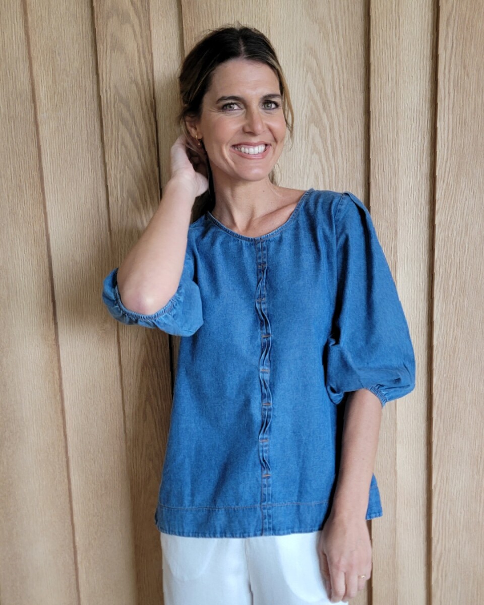 Blusa Petunia - Denim Azul 