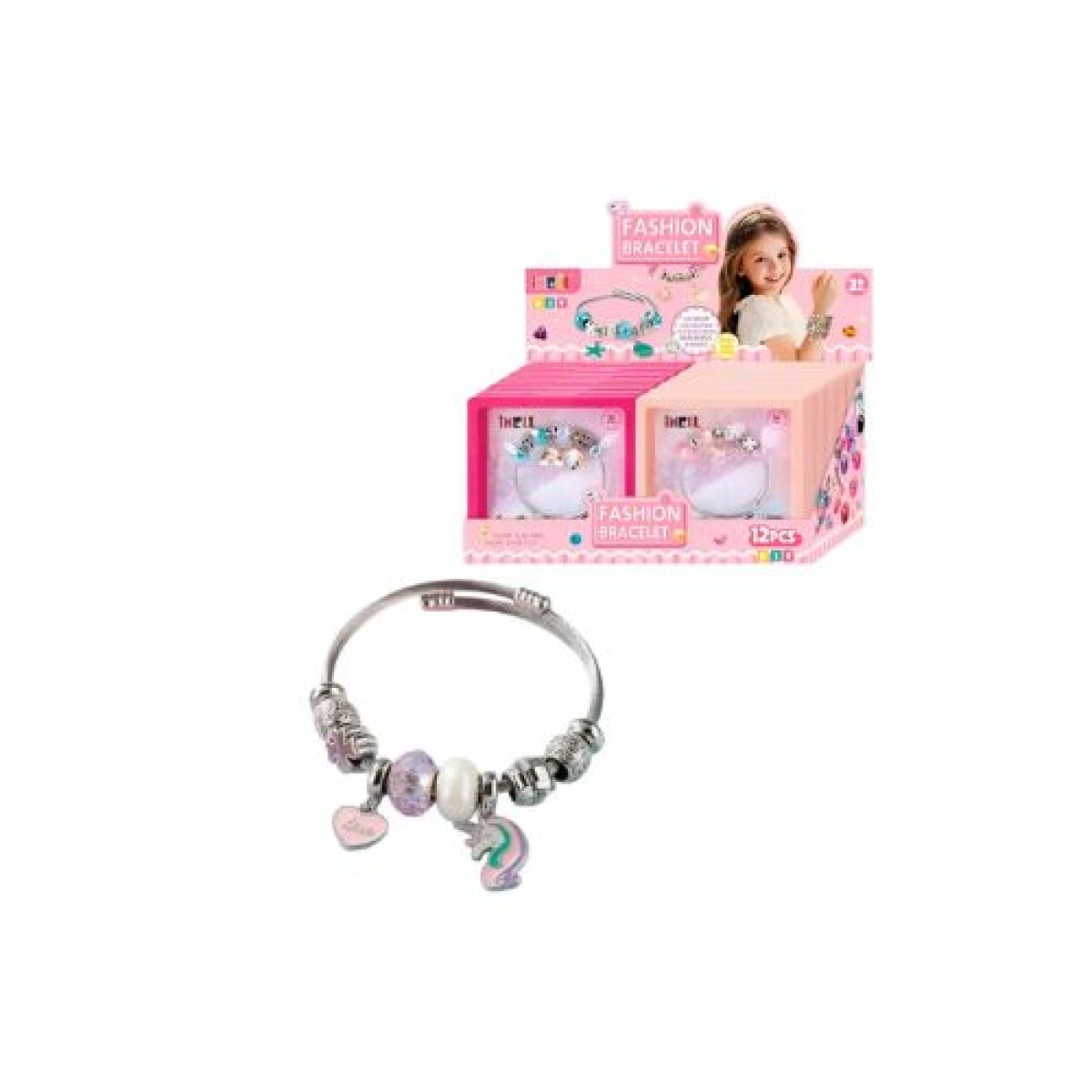 Pulsera Metal Individual con Dijes - Pulsera Metal Individual Con Dijes 