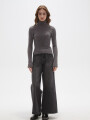 Polera Elizabet Gris Melange Oscuro