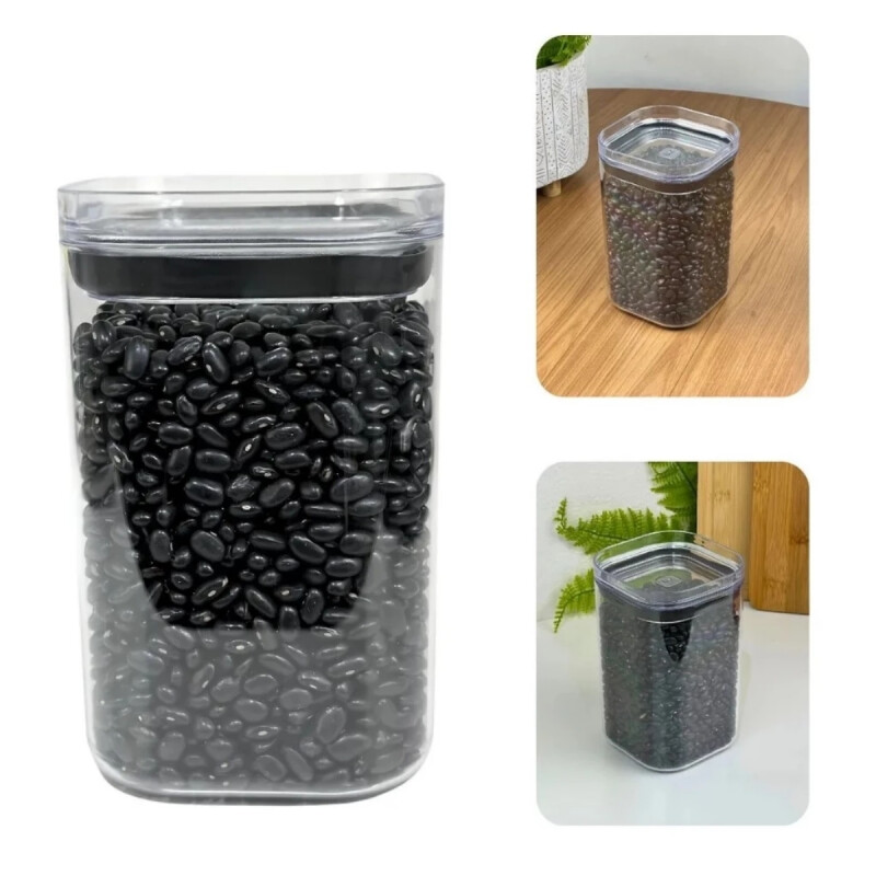 Set x3 Pote hermético 1L GRIS