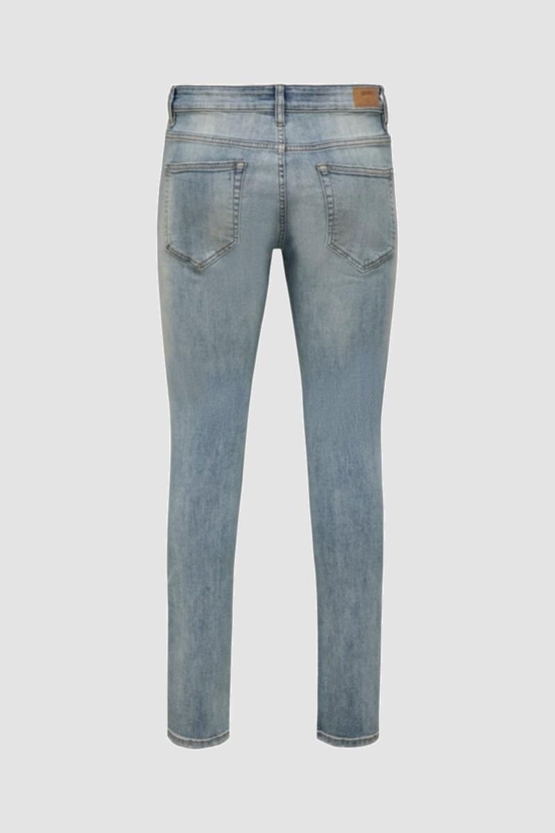 Jeans Loom Slim - Azul Rasgado Blue Denim