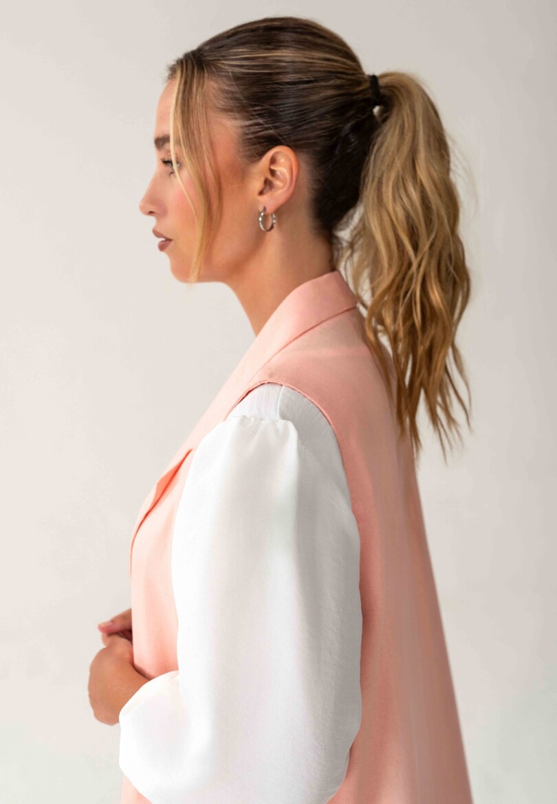 Chaleco de Lino eterna rosa