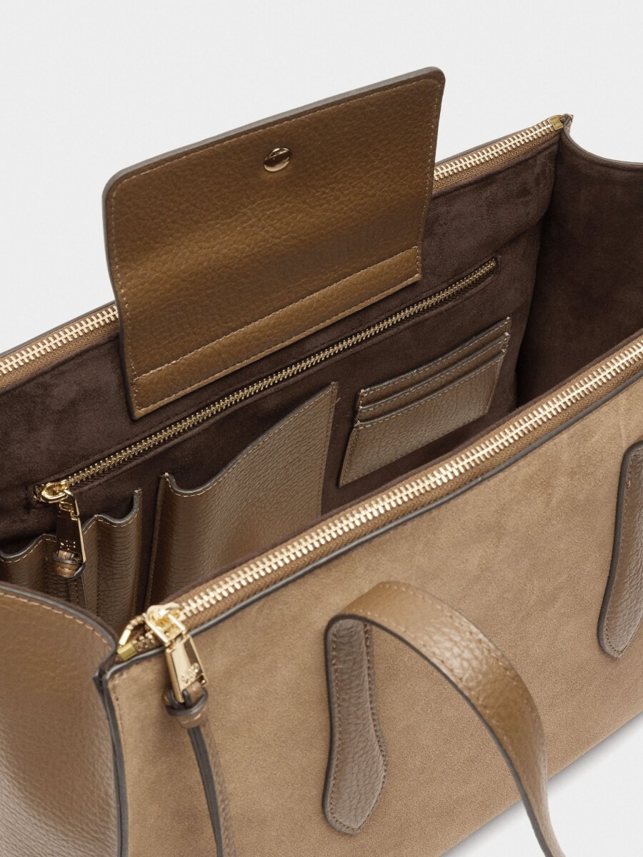 Bolso Para Portátil 15" Con Piel camel