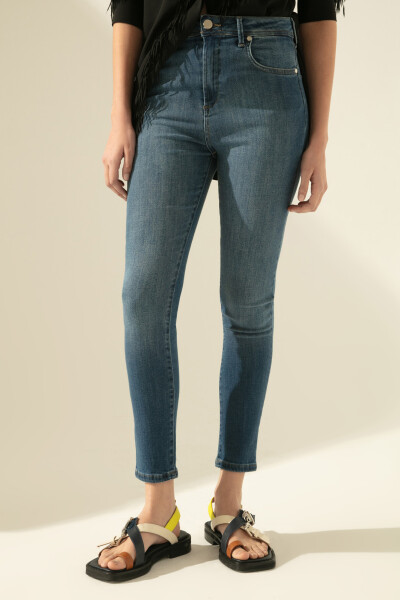 JEANS JOY MID Azul