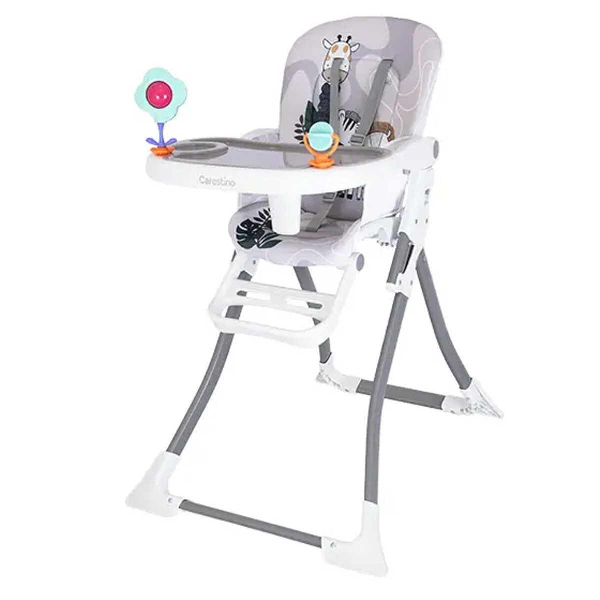 Silla de Bebe para Comer Carestino Río Ajustable - Gris 