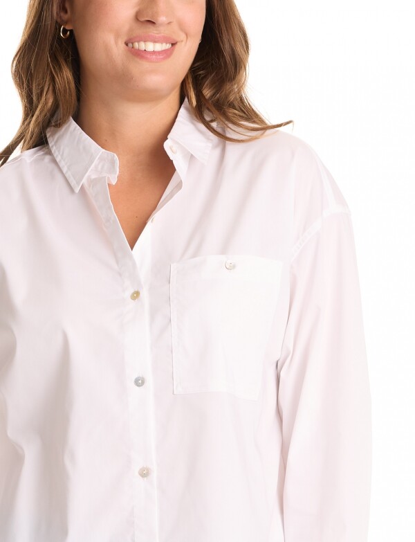 Camisa Tencel Oversized BLANCO