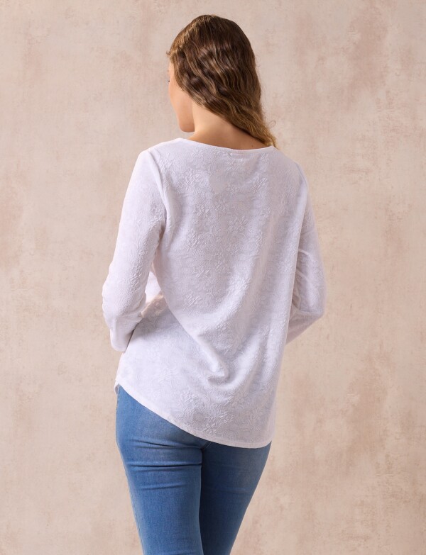 Blusa Labrada BLANCO