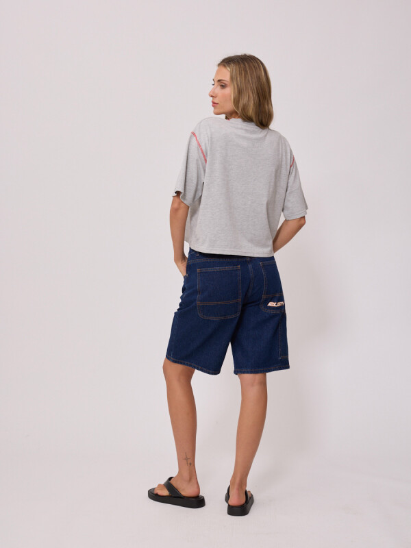 T-SHIRT RUTSU RUSTY Gris Melange