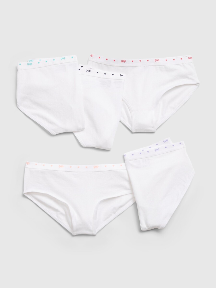 Bombachas Pack X5 Niña - White000 