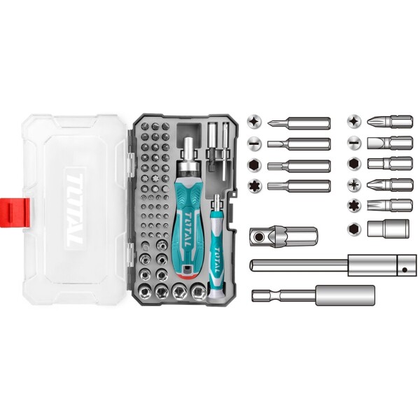 Set De Destornillador Con Puntas Y Dados - 55 Piezas Total Set De Destornillador Con Puntas Y Dados - 55 Piezas Total