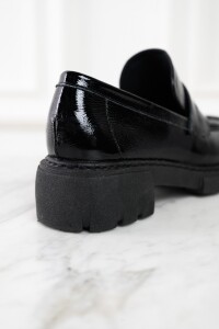 Mocasín Charol Negro