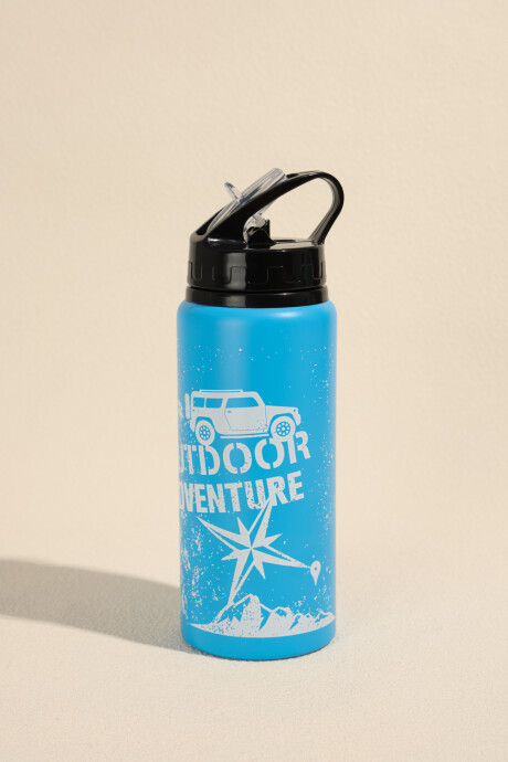 Botella Agua Outdoor Adventure Azul