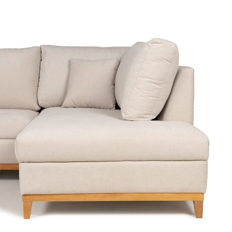 Rinconera Belfast - Tela Microfibra - Chaise derecho 2203 (Beige)