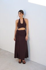 Falda Intuición Chocolate