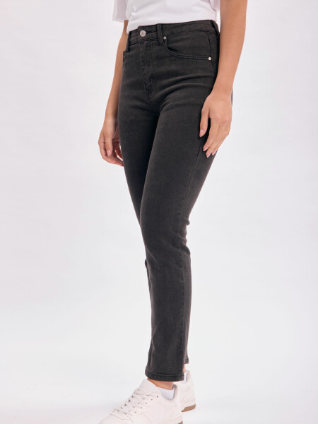 Pantalón jean recto Negro