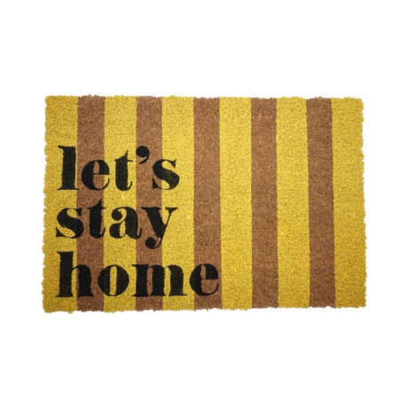 Felpudo De Coco 40X60Cm H.1.5Cm Lets Stay Home