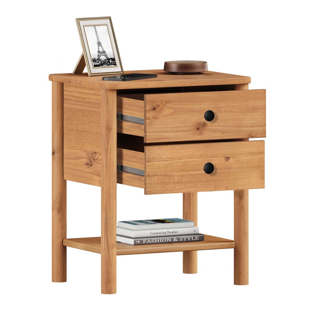 MESA DE LUZ MADERA NATURAL-BEIGE CURAZAO