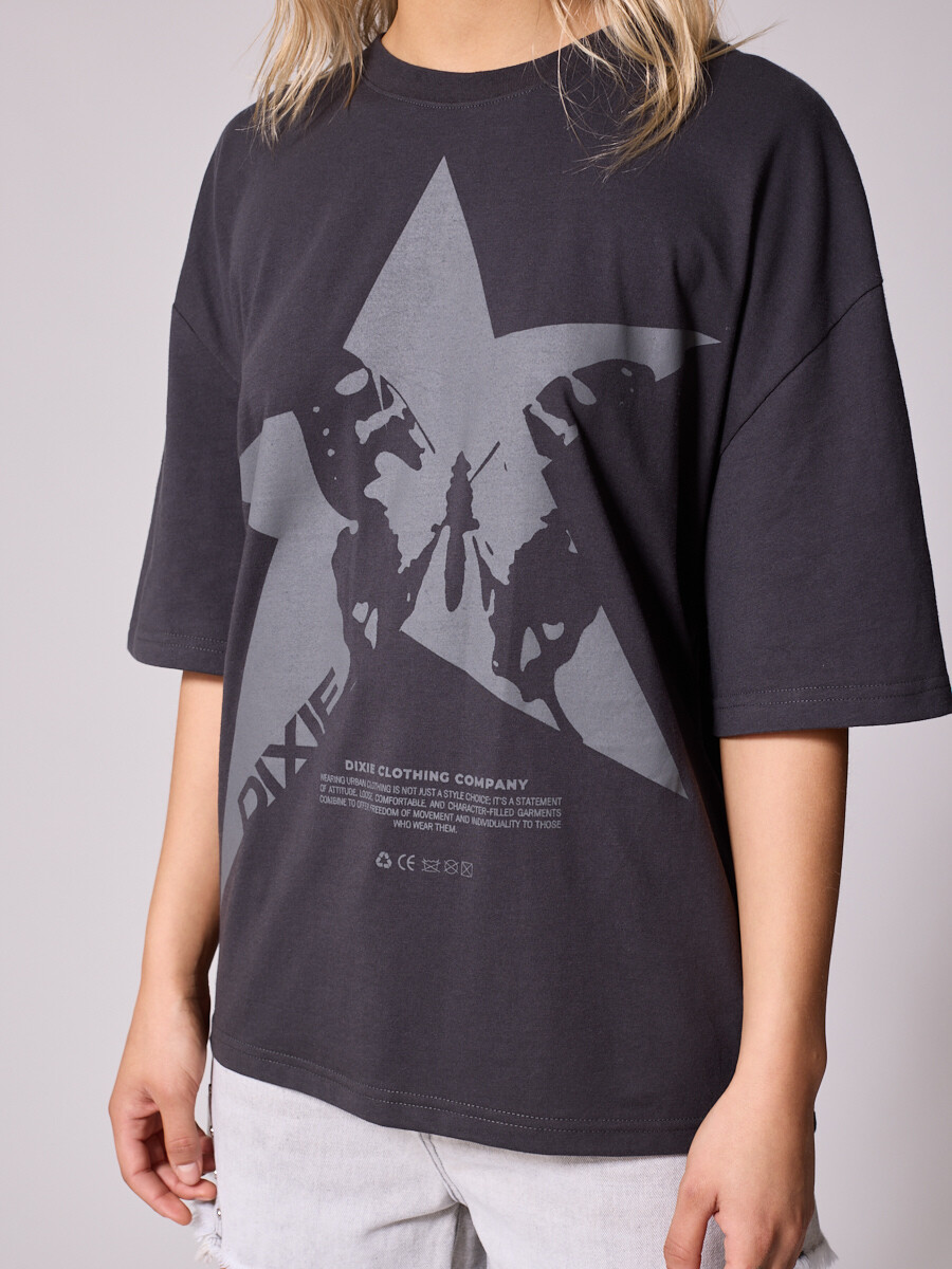 T-SHIRT BETY DIXIE Gris Oscuro