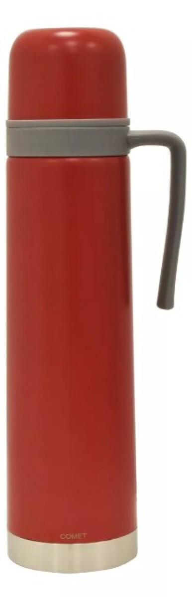 Termo Comet 750 ml Acero Inoxidable con Asa Fija y Pico Cebador - Rojo Fuerte 