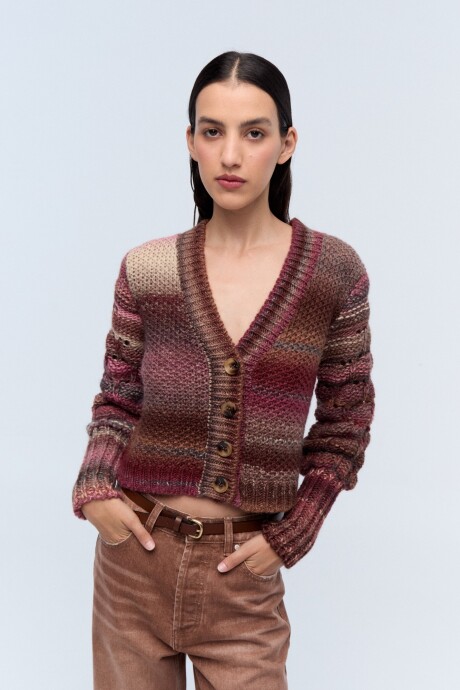 Cardigan Sinfonía Bordo