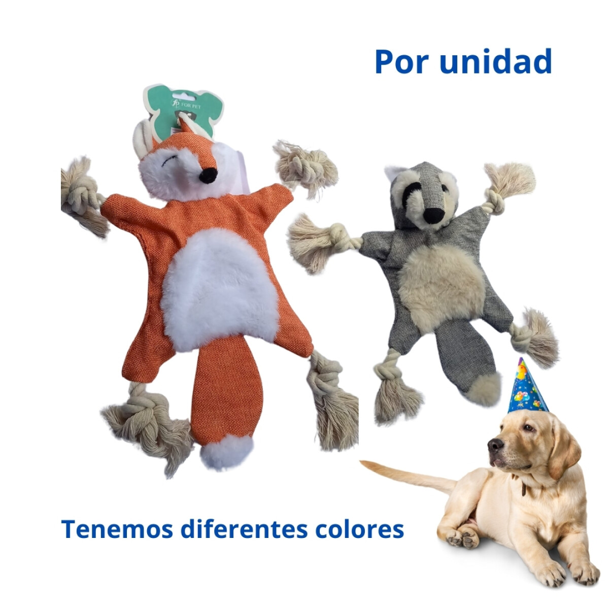 Peluche Ardilla/mapache C/ Pata Cuerdas Y Sonido 