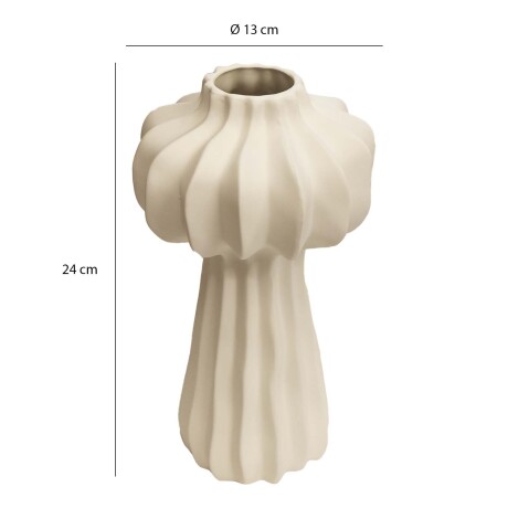 Florero Colección La Mar Decoración Hogar Oficina Ø13x24Cm Natural