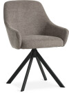 Silla de comedor ROSTRUP giratoria tela arena Silla de comedor ROSTRUP giratoria tela arena
