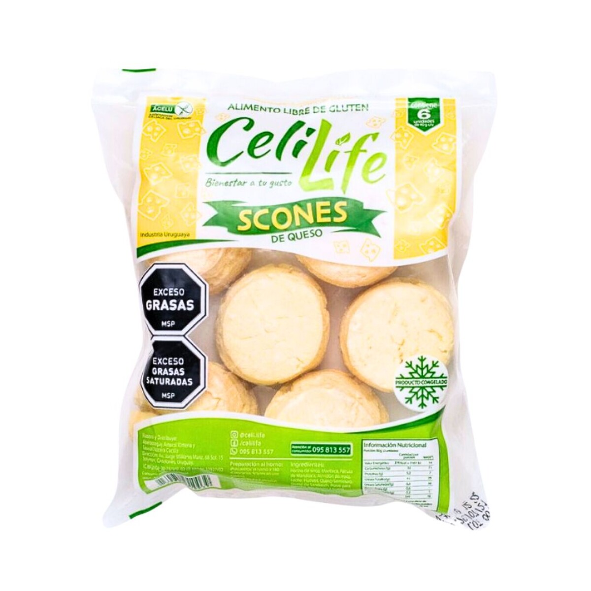 Scones de Queso Celilife - 6 uds. - 240 gr 