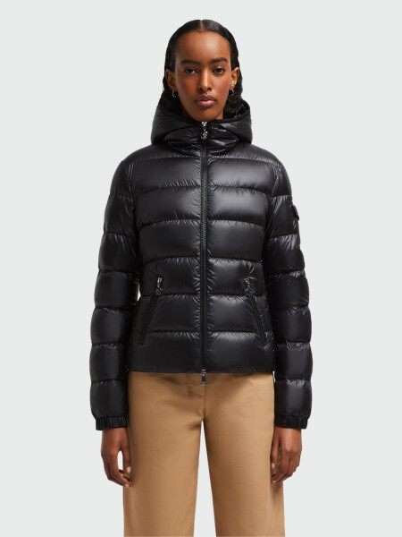 Moncler - Plumífero Corto con Capucha GLES Negro