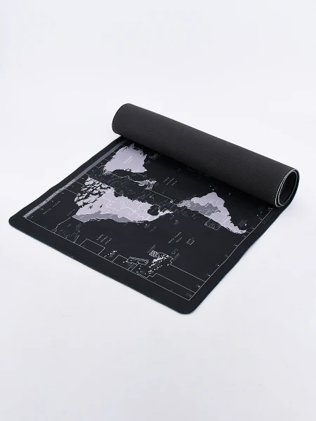 MAT DE ESCRITORIO MAPAMUNDI NEGRO