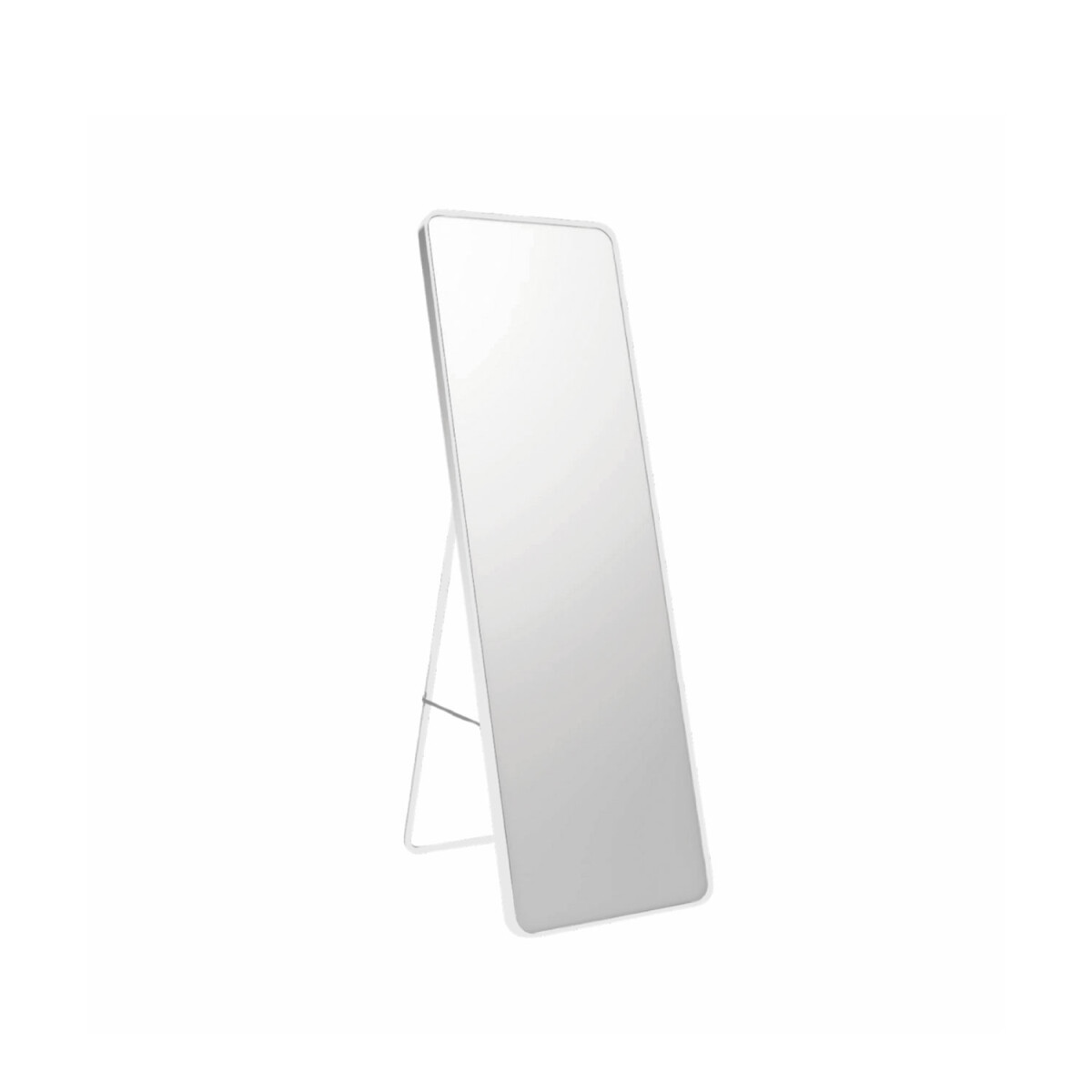 Espejo Glamour Lumax 170x65 Cm Para Living O Dormitorio De Pie O Pared Sofisticado - Blanco 