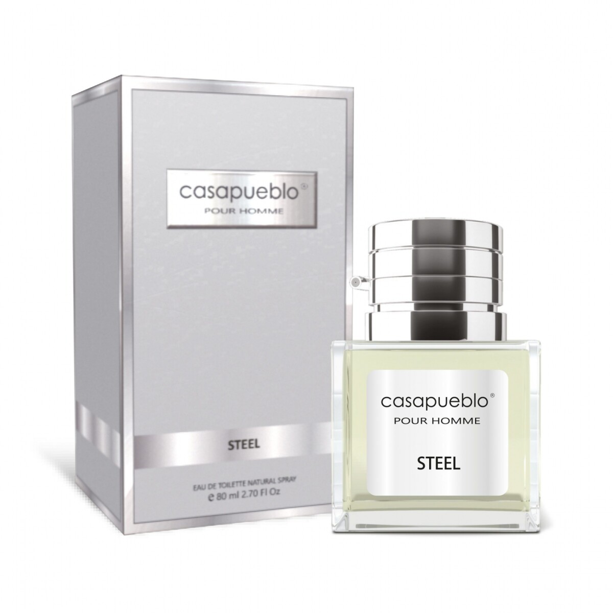 Perfume Casa Pueblo Men Pour Homme Steel EDT 80ml – Perfume Masculino Sofisticado