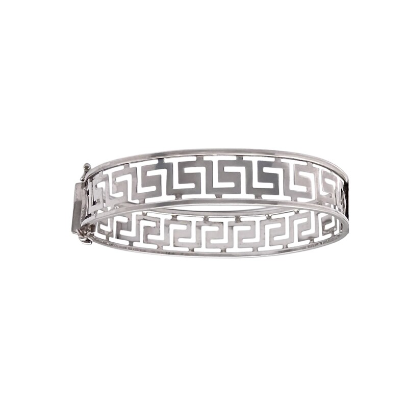 Brazalete Guarda griega-Plata925-Sin piedra-BR3003 sinpiedra