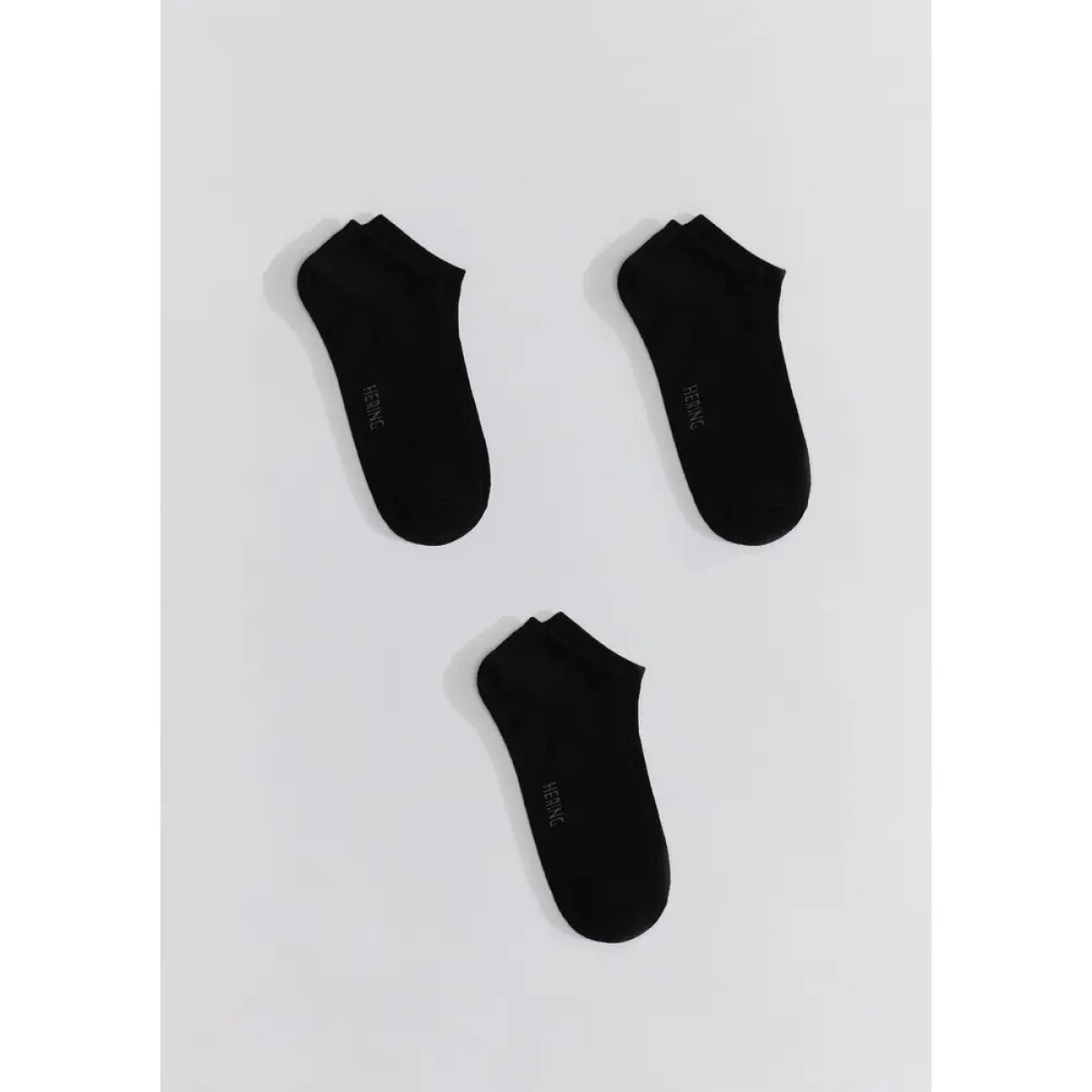 KIT COM 3 PARES MEIAS UNISSEX - PRETO 