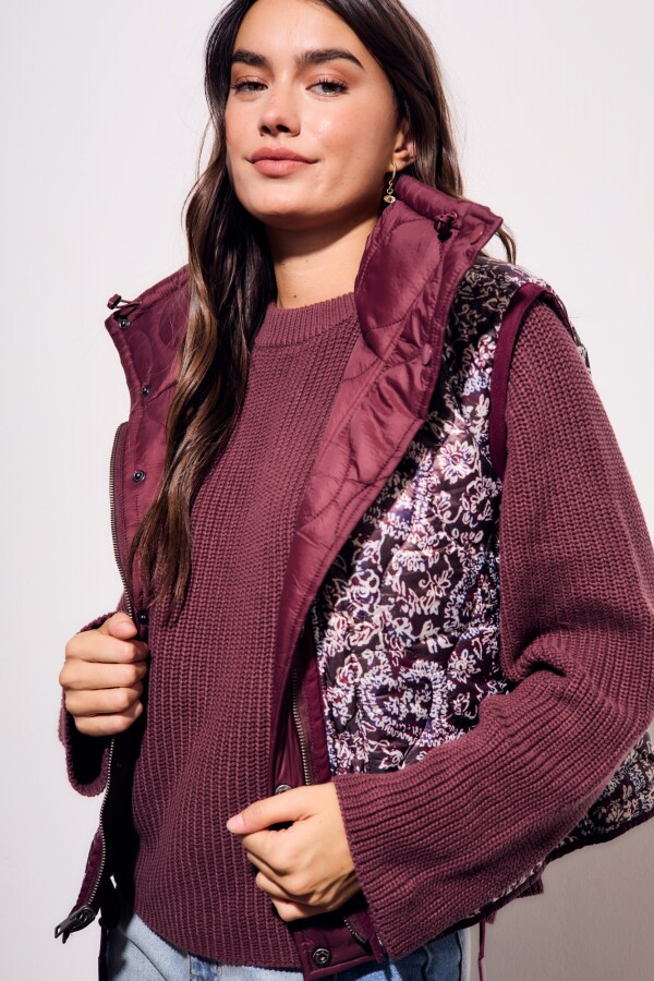 Chaleco Reversible Bordeaux