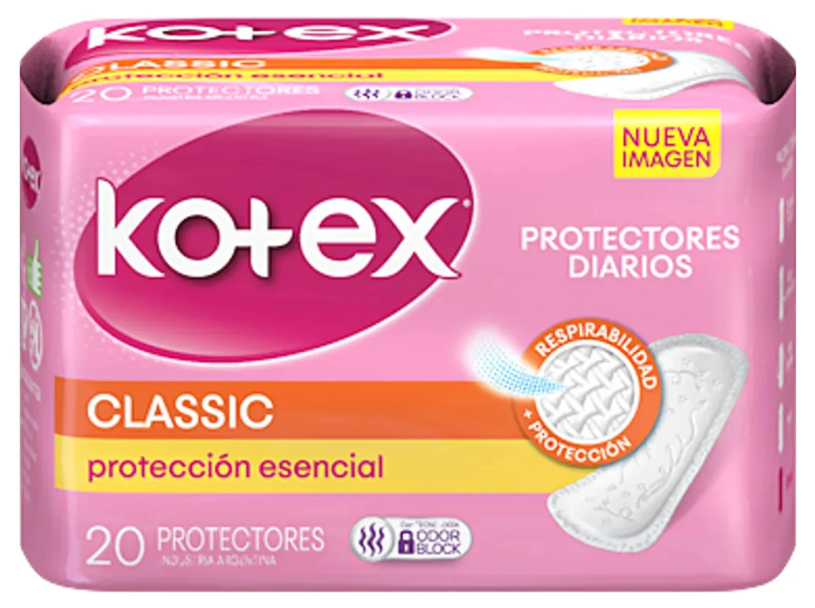 PROTECTORES DIARIOS KOTEX 20 UNIDADES CLASSIC S/P 